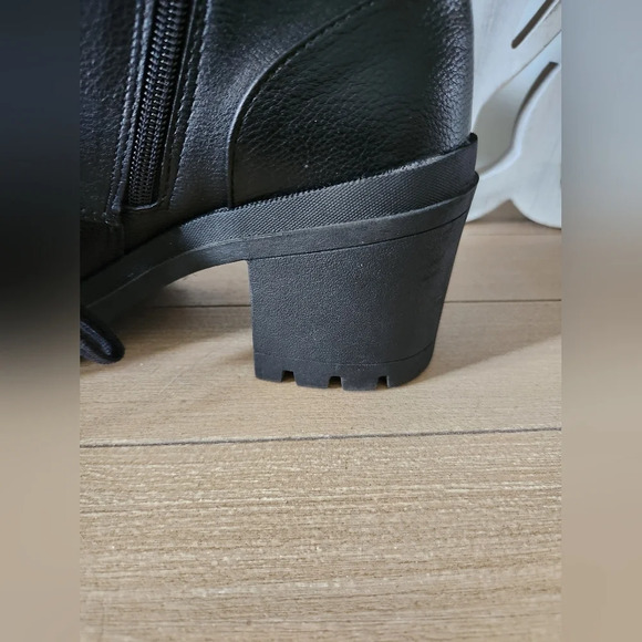 No Boundaries Black Studded Chunky Platform Womens Boots Size 10 - Picture 7 of 11